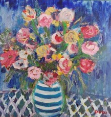 Colin Hugh Smith  - Bianca&#39;s Bouquet 24x24  650.00 small